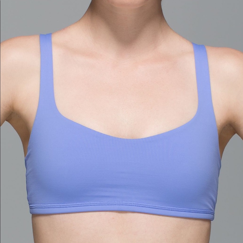 lululemon | Free to Be Bra | Size 8, Blue/Stripe
